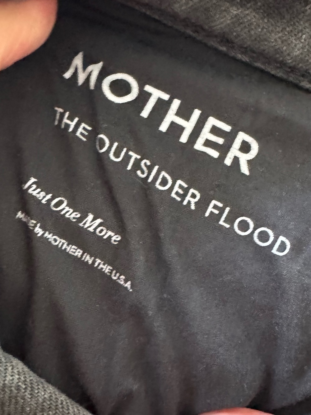 MOTHER The Outsider Flood High Waist Ankle Boot jeans “Just One More” SZ 31 - Picture 12 of 12